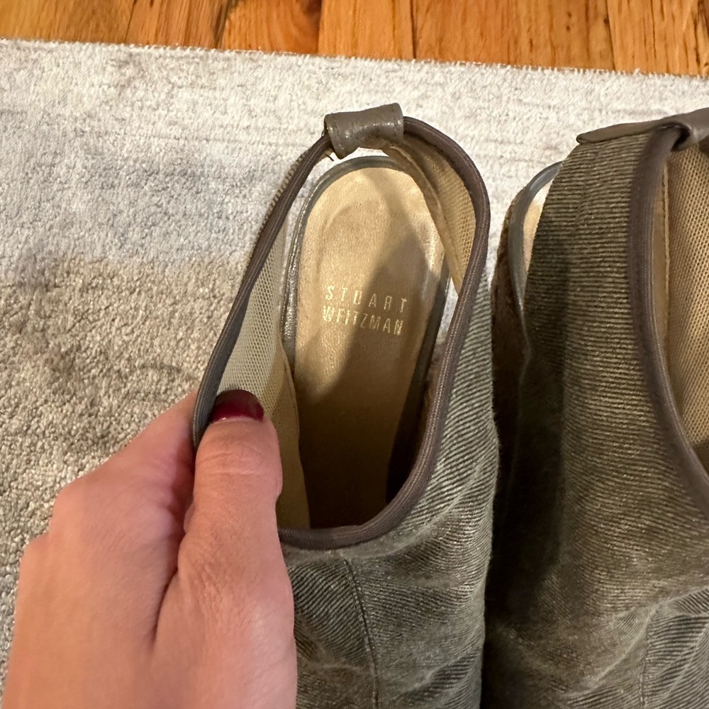 Green Jean Platform Stuart Weitzman - image 2